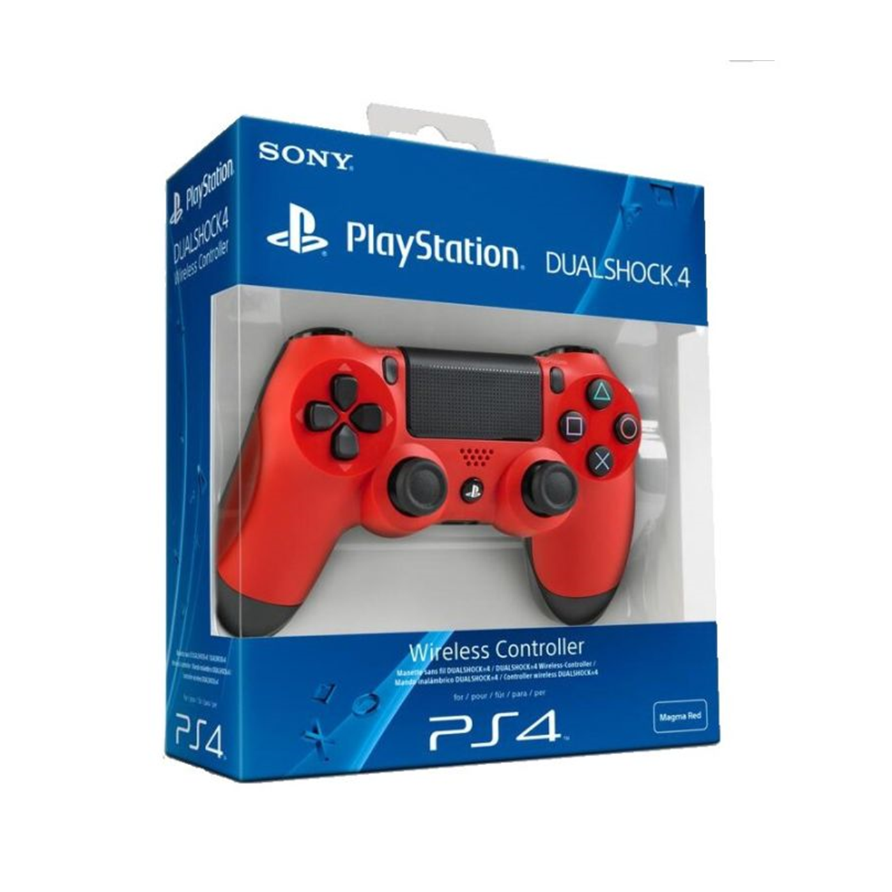 sony ps4 dualshock 4 v2 magma red